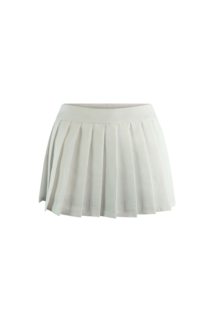 Uptown Girl Pleated Tennis Skirt SKIRT EDGE Small White 