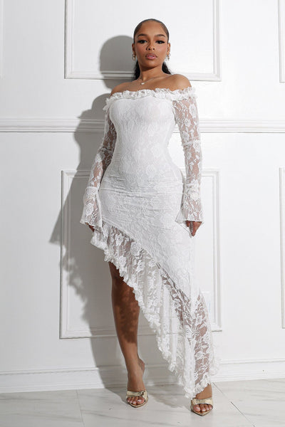 Serenity Lace Off Shoulder Maxi Dress Serenity Lace Off Shoulder Maxi Dress