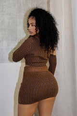 Romanticizing Fall Knit Top &amp; Skirt SET