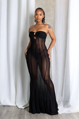 Naiara Seam Flare Mermaid Tube Dress