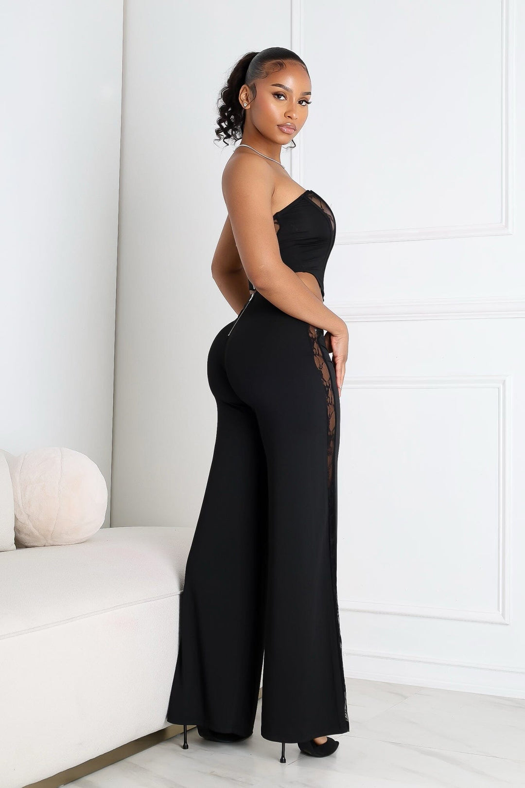 Cirelle Lace Corset Top &amp; Pants SET