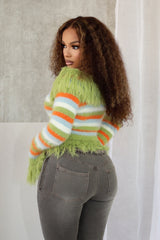 Keep It Up Multi Stripe Sweater Top