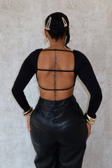 Harriet Back Cutout Crop Top