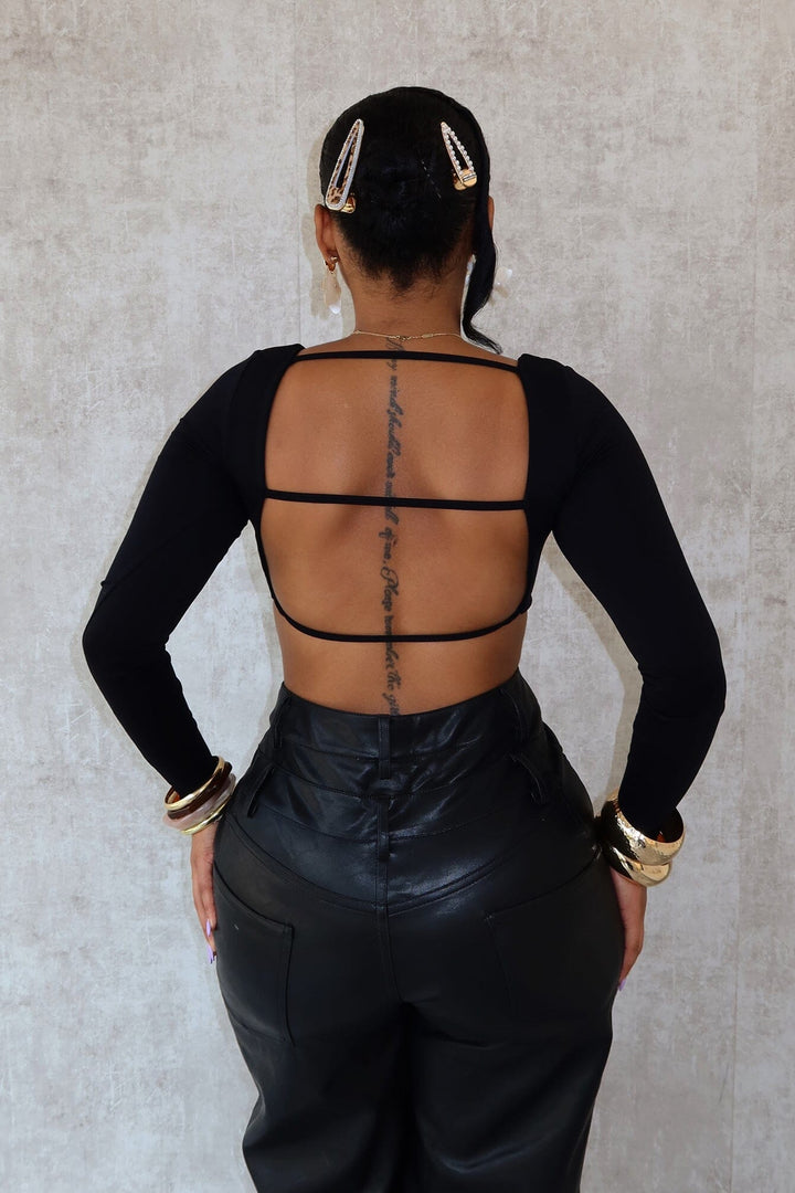 Harriet Back Cutout Crop Top