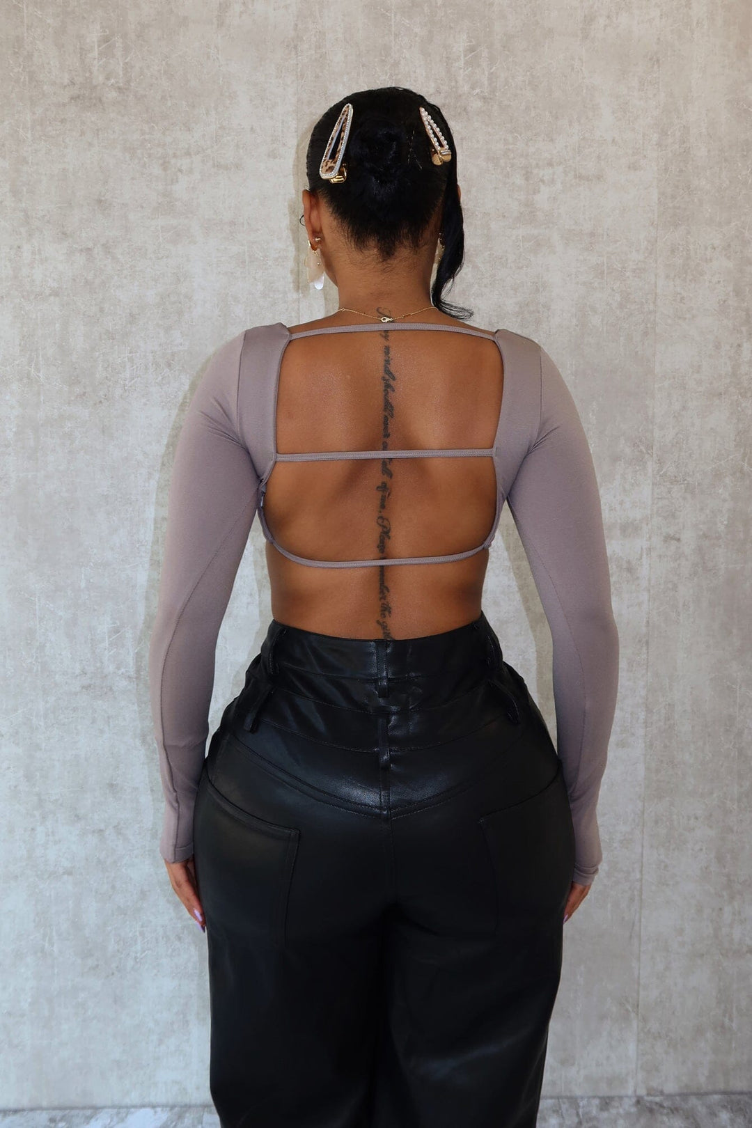 Harriet Back Cutout Crop Top