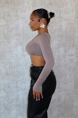 Harriet Back Cutout Crop Top