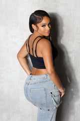 Baseform Double Strappy Crop Top