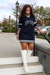 Devyn Oversized Jersey Sweater Top