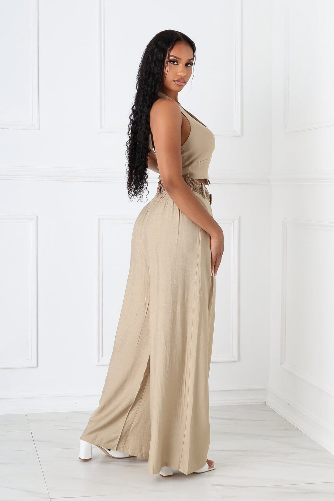 Vienna Halter Vest &amp; Pants SET