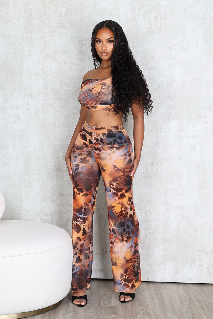 Dual Aura Mesh Top &amp; Pants SET