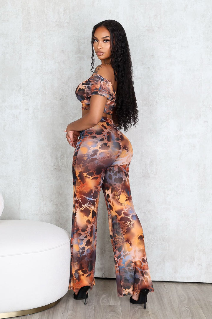 Dual Aura Mesh Top &amp; Pants SET