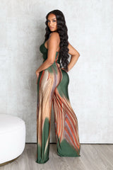 Playing Me Print Cami Jumpsuit