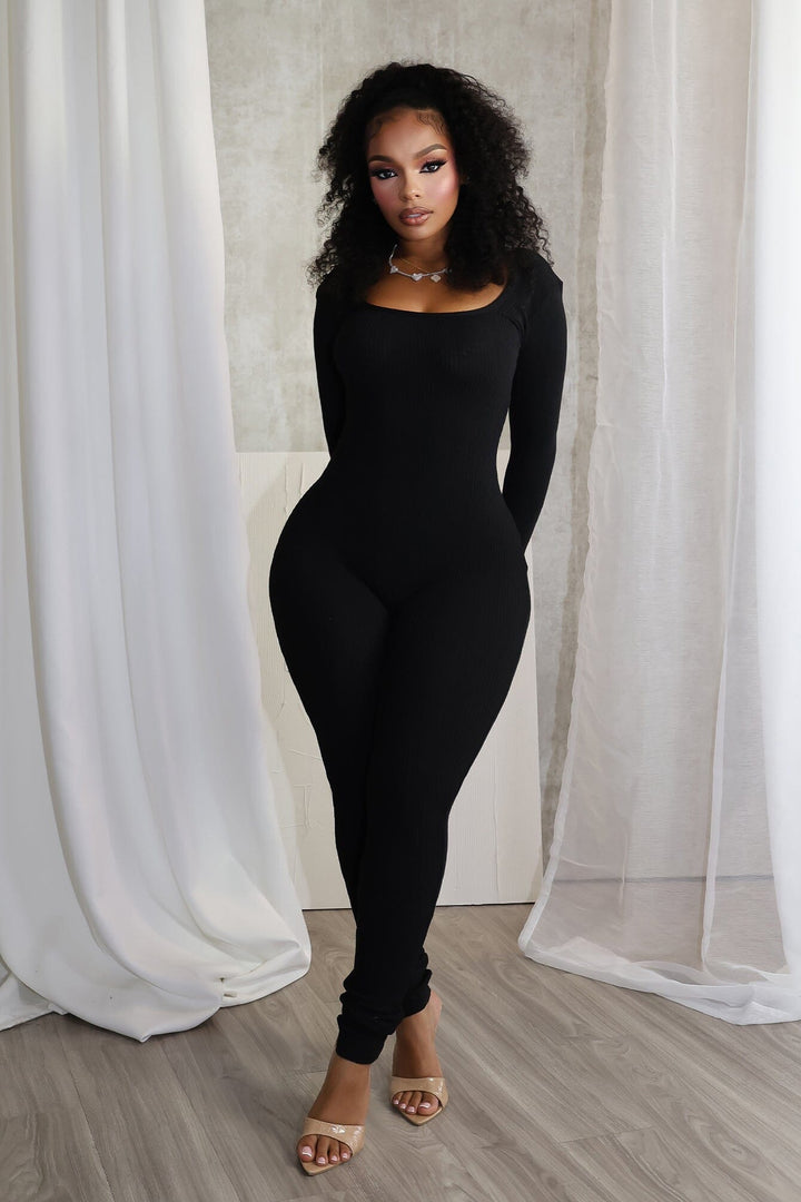 Jolie Open Back Scrunch Jumpsuit