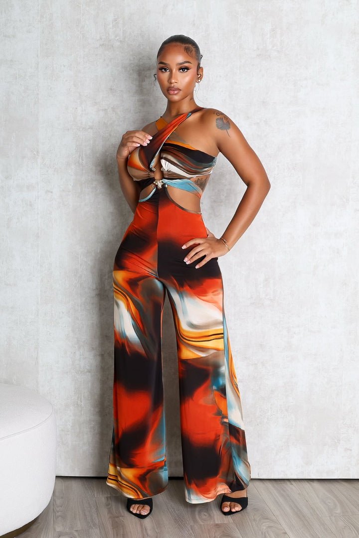 Lavia Halter Cut Out Jumpsuit