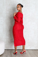 Melody Off Shoulder Midi Dress
