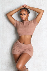 Toasty Fuzzy Top &amp; Shorts SET
