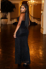 Vega Metallic Knit Maxi Dress