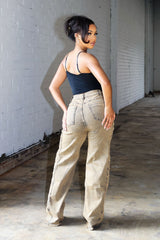 Batana Frayed Seams Baggy Jeans