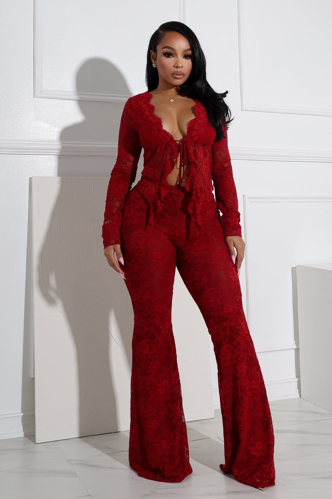 Forever New Red Lace Pantsuit Forever 21 Dukes Of Dallas Red Lace