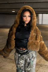 Ever Bloom Faux Fur Jacket