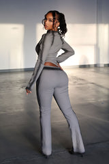 Grey Pop Airbrushed Jacket &amp; Pants SET