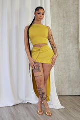 Tiernan Gold Ring Top &amp; Skirt SET