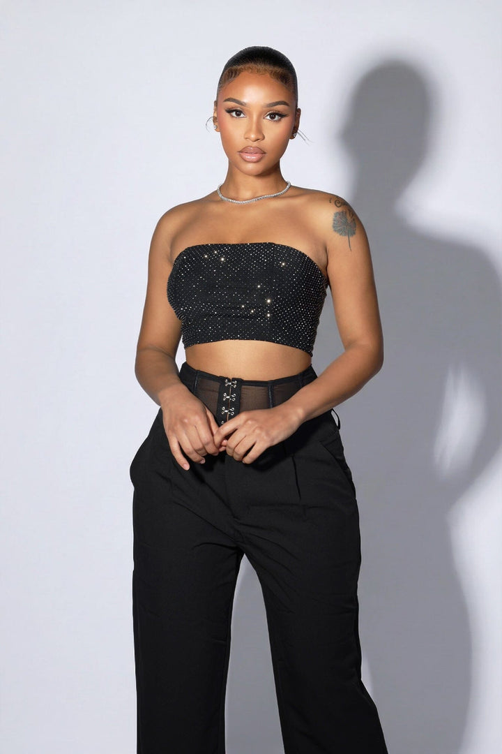 Starblaze Club Rhinestone Tube Top