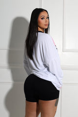 Zoey Long Sleeve Oversized Jersey Top