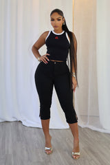 Lois Cherry Graphic Crop Top