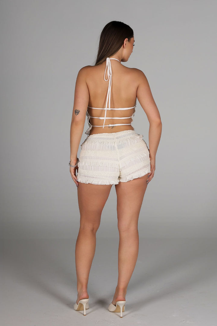 Cloud Kiss Halter Top &amp; Shorts SET