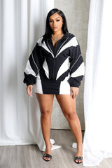 Cookie Nylon Windbreaker &amp; Skirt SET