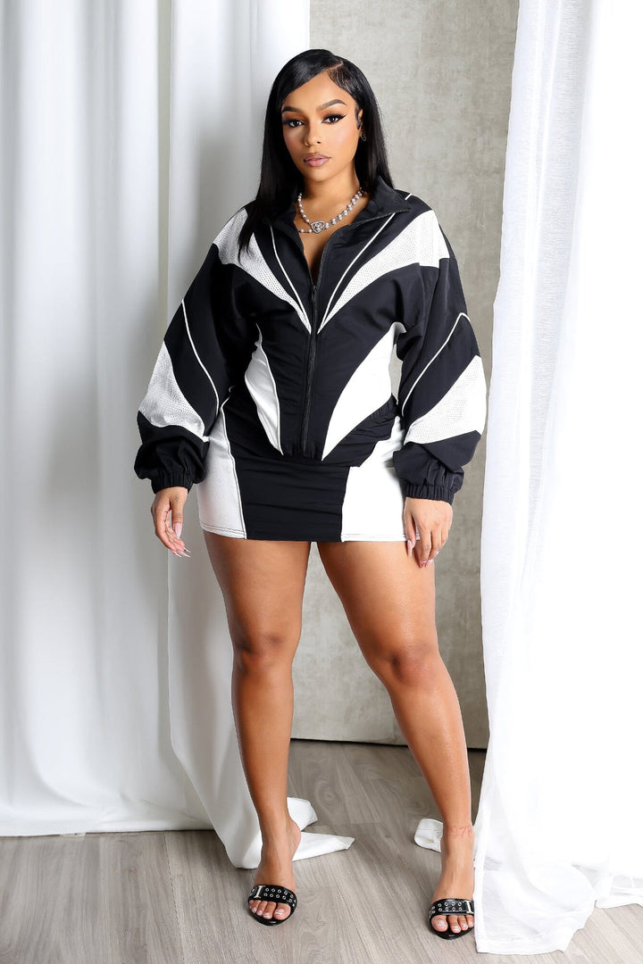 Cookie Nylon Windbreaker &amp; Skirt SET