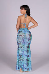 Laguna Marble Mermaid Maxi Dress