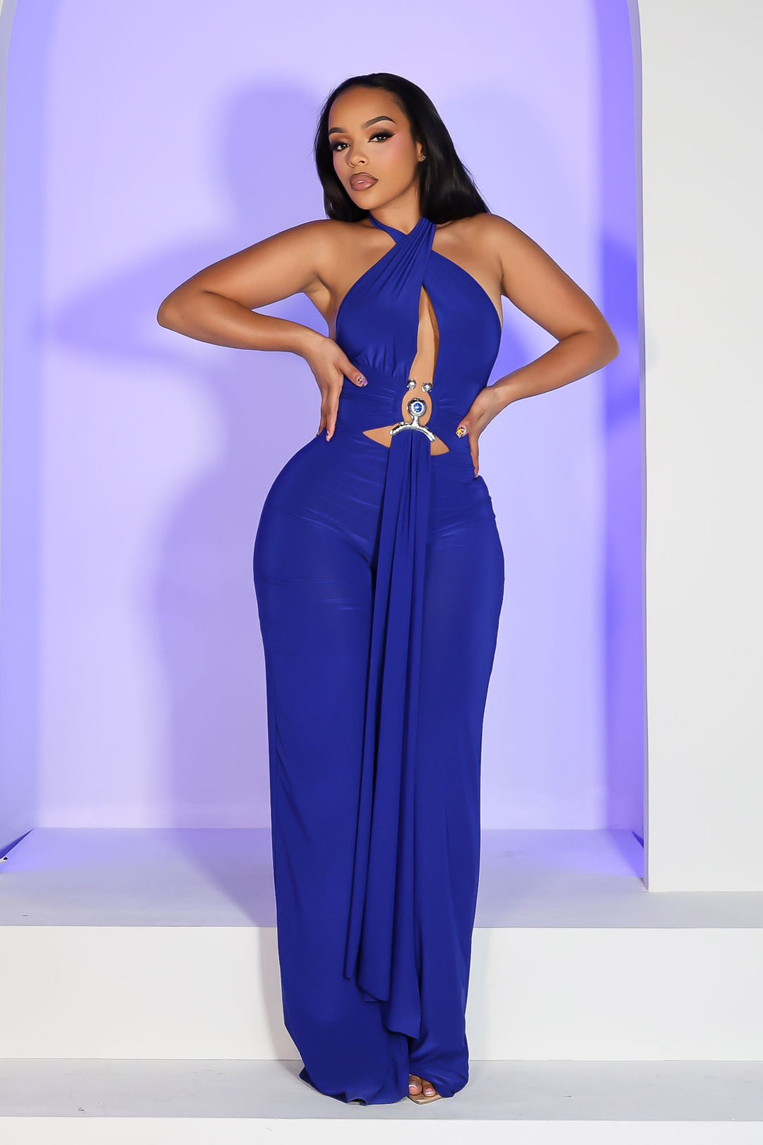 Lunaris Ring Halter Jumpsuit
