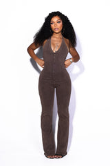 Nariko Halter Mineral Washed Jumpsuit