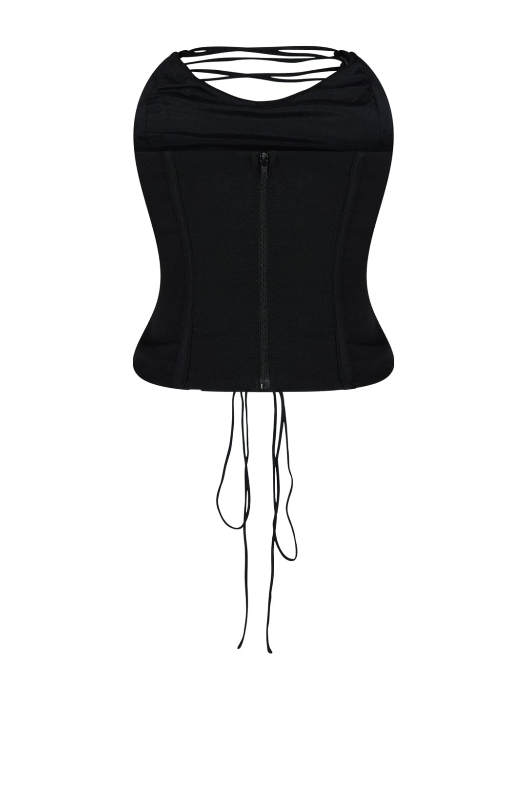 Cause For Concern Lace Up Mid Rise Corset Crop Top EDGE 