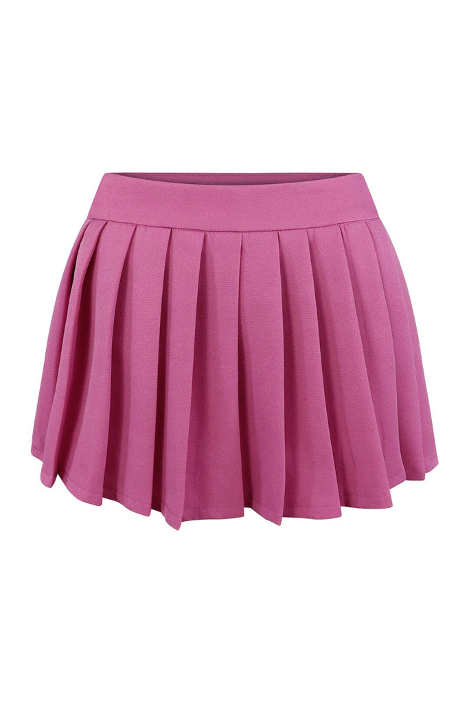 Uptown Girl Pleated Tennis Skirt SKIRT EDGE Small Pink 