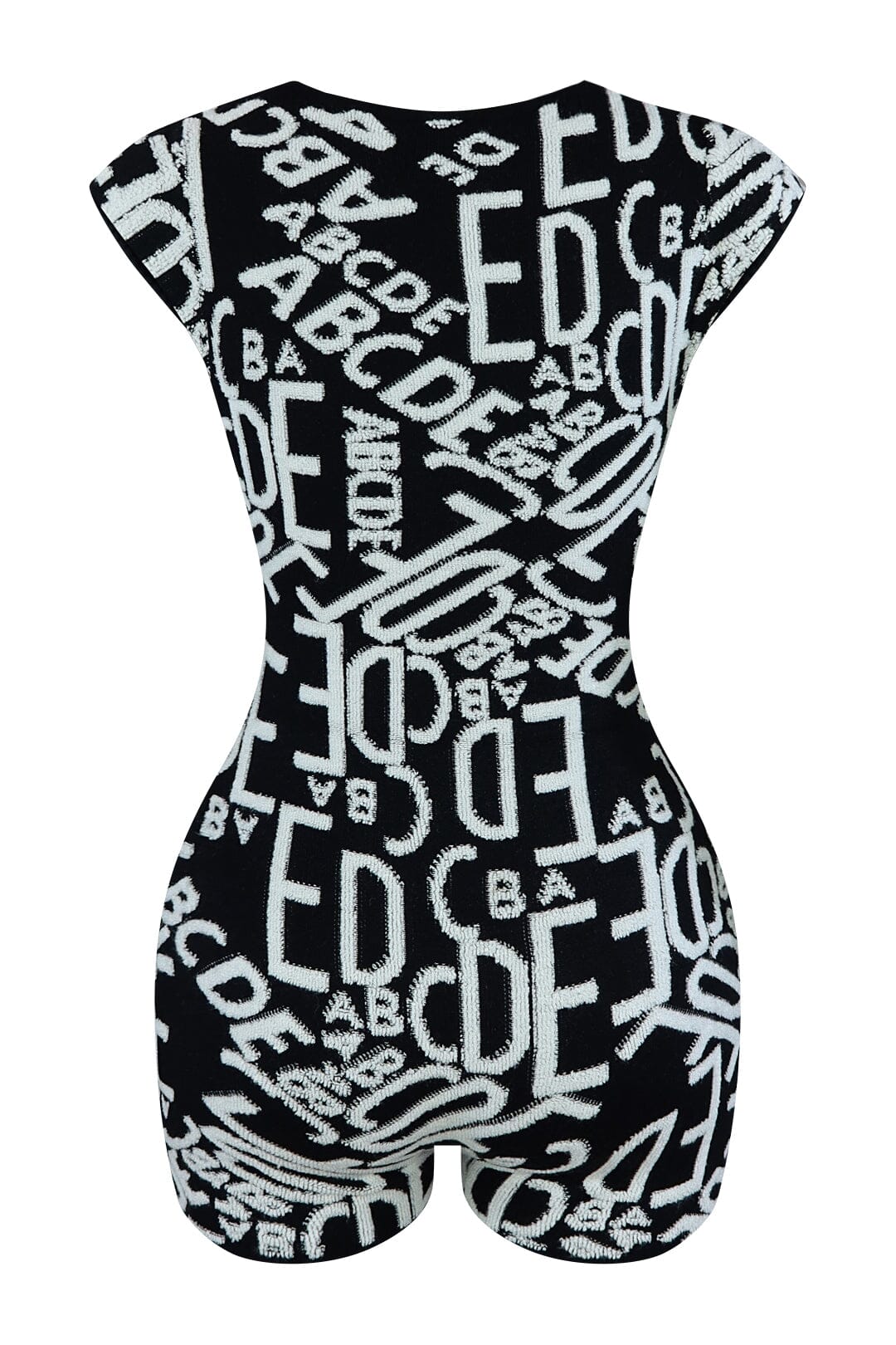 Alpha Print Knit Romper Rompers + Jumpsuits EDGE 