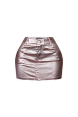 Loxley Metal Foiled Mini Skirt