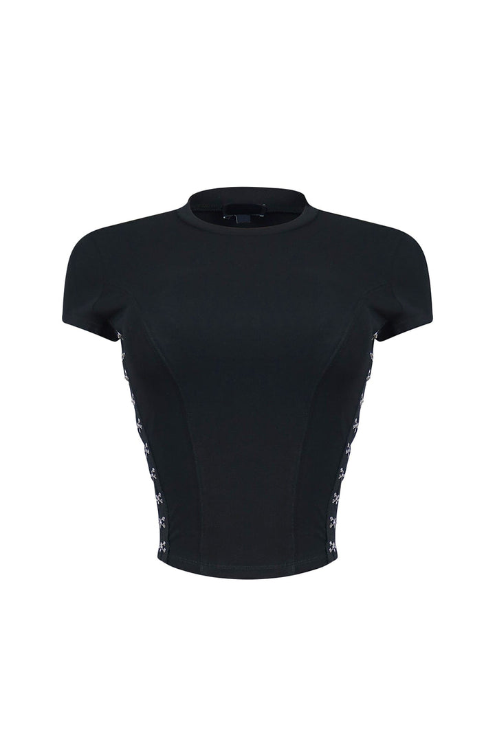 Zinnia Hook &amp; Eye Detail Top