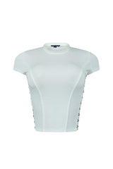 Zinnia Hook &amp; Eye Detail Top