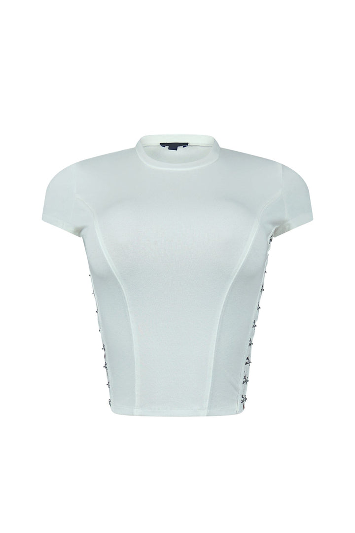 Zinnia Hook &amp; Eye Detail Top