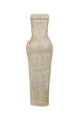 Shimmernet Metallic Crochet Cover Dress