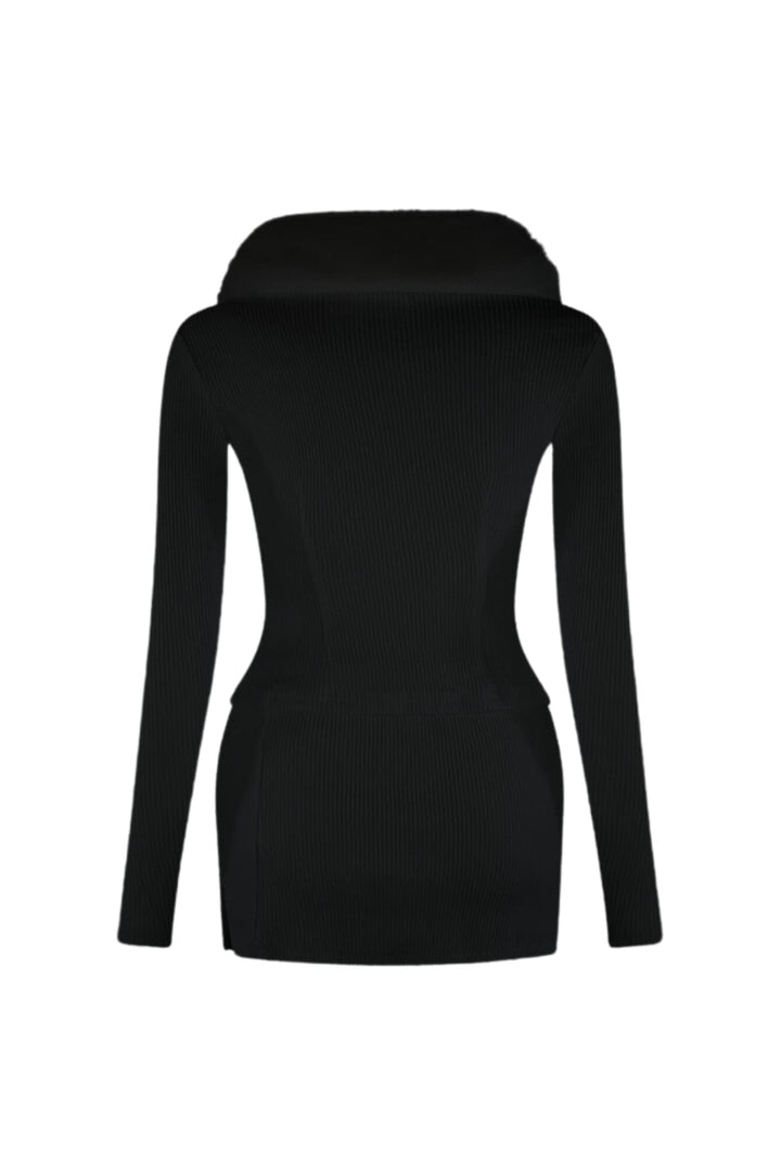 Be Fur Real Trim Top &amp; Skirt SET matching sets EDGE 