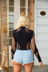 Sheer Temptation Seamless Rhinestone Lingerie Top