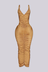 Aurora Gold Chain Midi Dress
