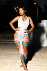 fringe crochet beach cover up
