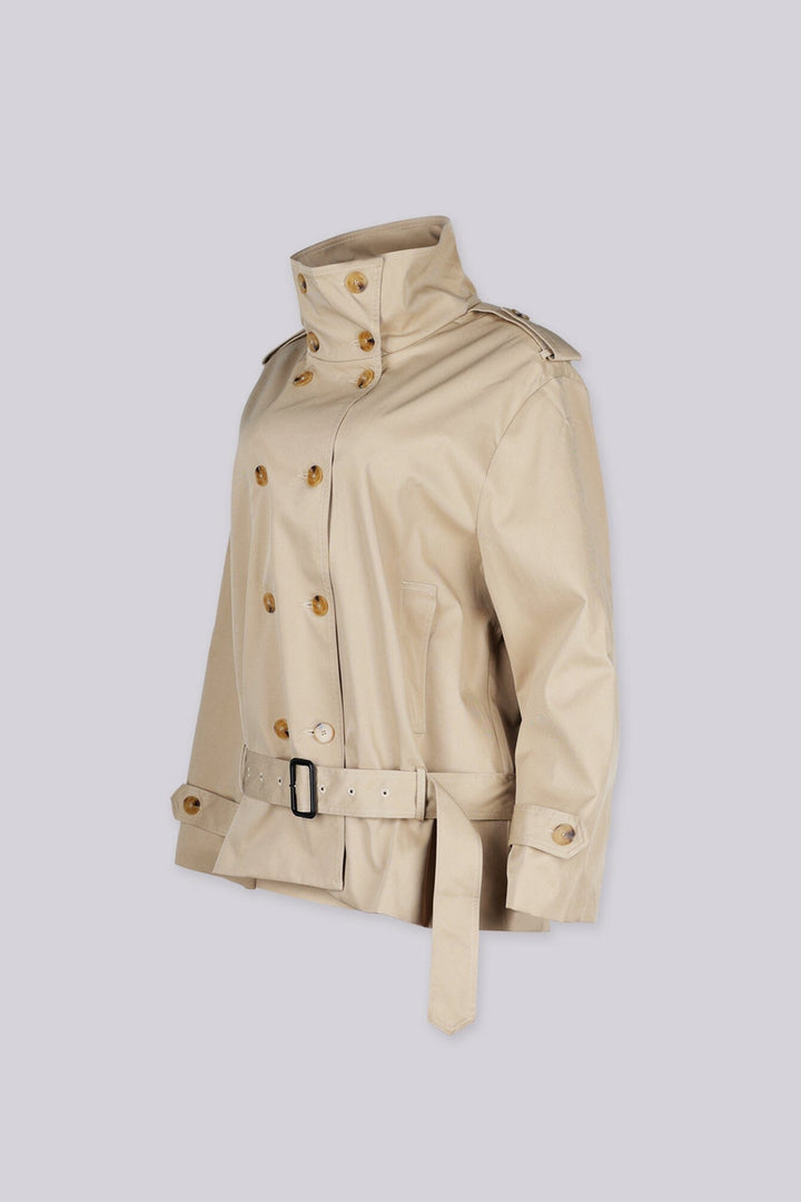 Beckett Belted Double Breasted Trench Jacket