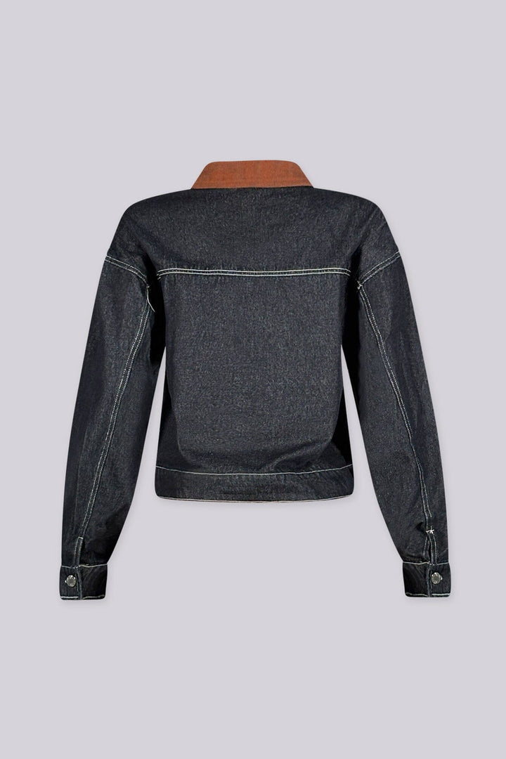 Cassian Contrast Collar Denim Jacket