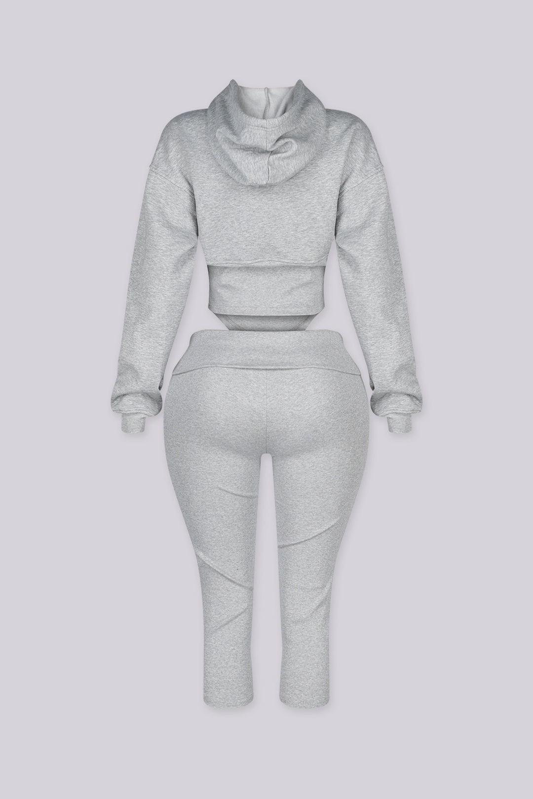 Cinder Cropped Hoodie &amp; Fold Over Pants SET